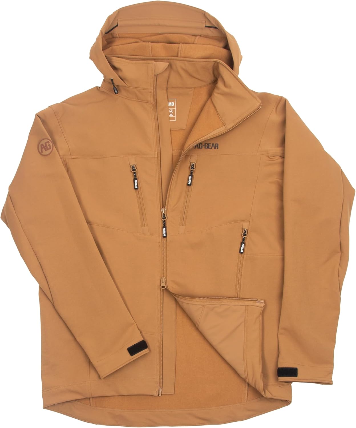 AG-GEAR Men's F5 Jacket, Twill Outside and Soft Inside, Stain, Wind, Water-Resistant, Full-Zip Performance Coat