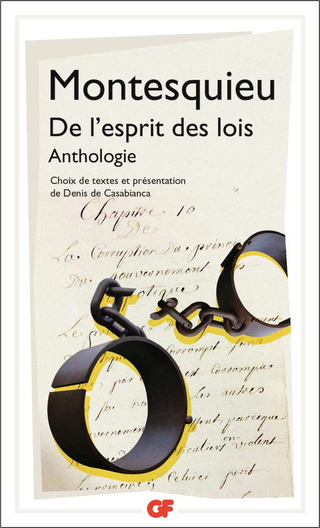 De l'esprit des lois: Anthologie