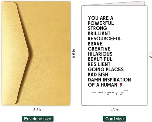 Miniatura 2 de Chenive Divertida tarjeta de aliento para mujeres  Tarjeta motivacional de trabajo y promoción You Are An Inspiration