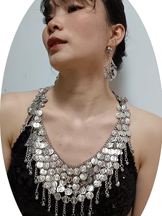 Women's Belly Dance Tower Shape Metal Hip Scarf