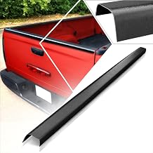 Truck Bed Rear Tailgate Rails Molding Caps Covers Protector w/Tape Compatible with 98-00 Nissan Frontier