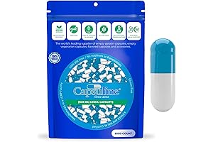 Capsuline 00: Superior Vegan Empty Capsules for Custom Formulations (5000 Count)