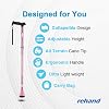 Rehand All-Terrain Collapsible Walking Stick for Men and Women, Pivoting Tip and Robust Mobility Aid, Adjustable Cane for Seniors and Women