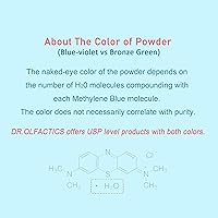 Vista 7 de Polvo azul de metileno 0.21 oz (grado USP 99+%) Probado por terceros - Preparar 20.3 fl oz de solución al 1% [Paquete económico 2026]