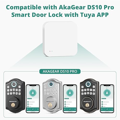 Miniatura 6 de Mini BLE Tuya Gateway para DS10 Pro Smart Door Lock, Smart Deadbolt WiFi Gateway, control remoto, compatible con la aplicación Tuya