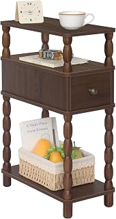 MaxSmeo Narrow Side Table with Drawer