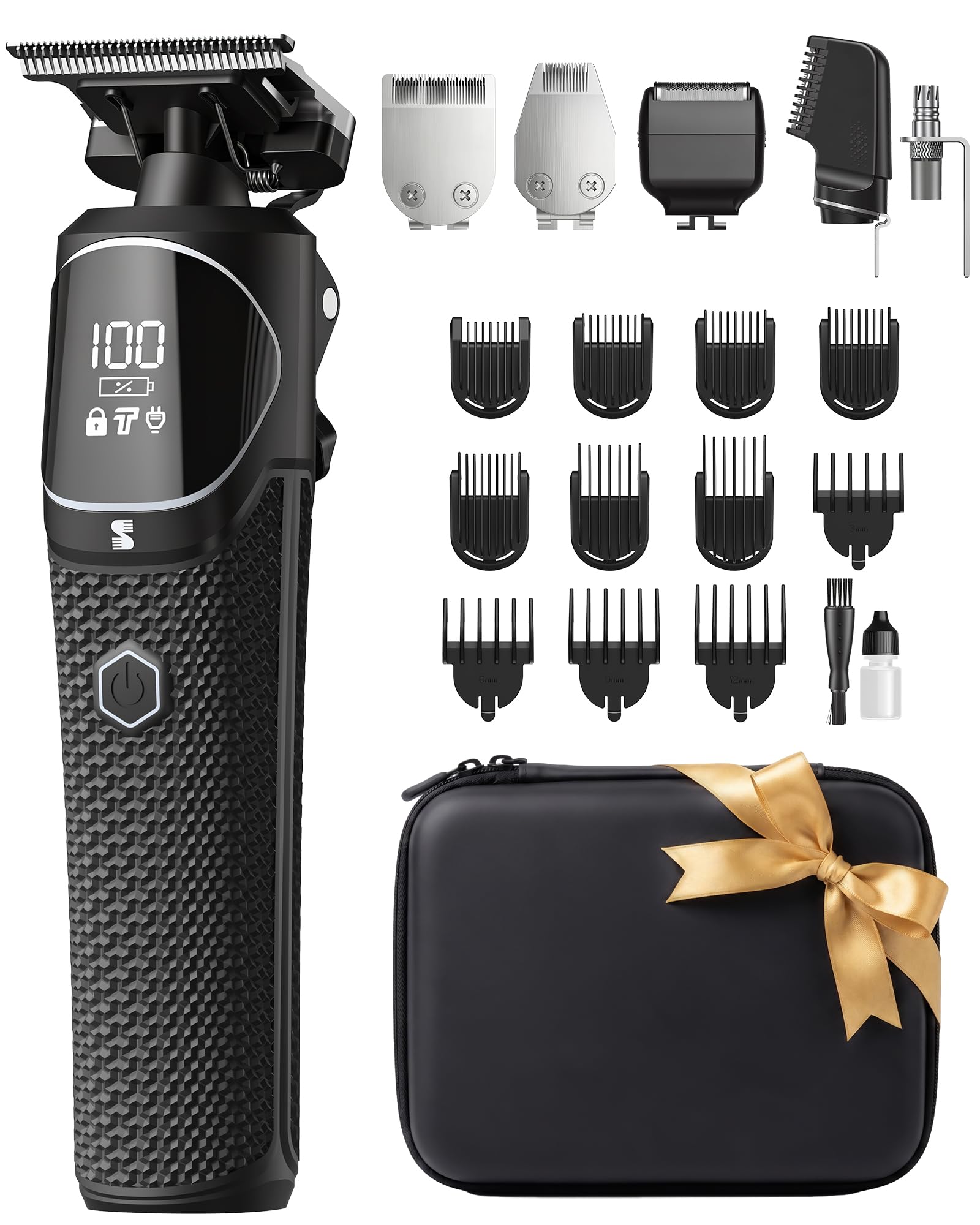 MANSPOT All-in-One Beard Trimmer for Men, Electric Shaver & Grooming Kit