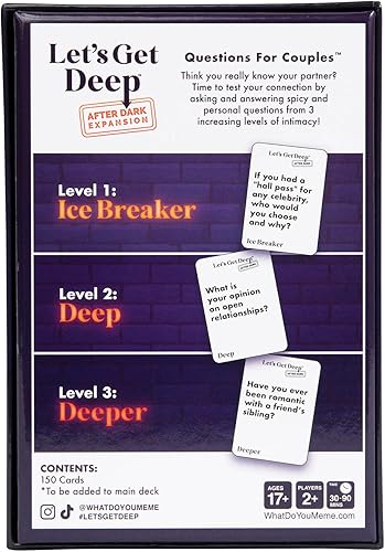 Miniatura 13 de Let's Get Deep de Relatable, juego de cartas de preguntas para parejas, ideal para citas, regalos de pareja, de boda y de relaciones a larga