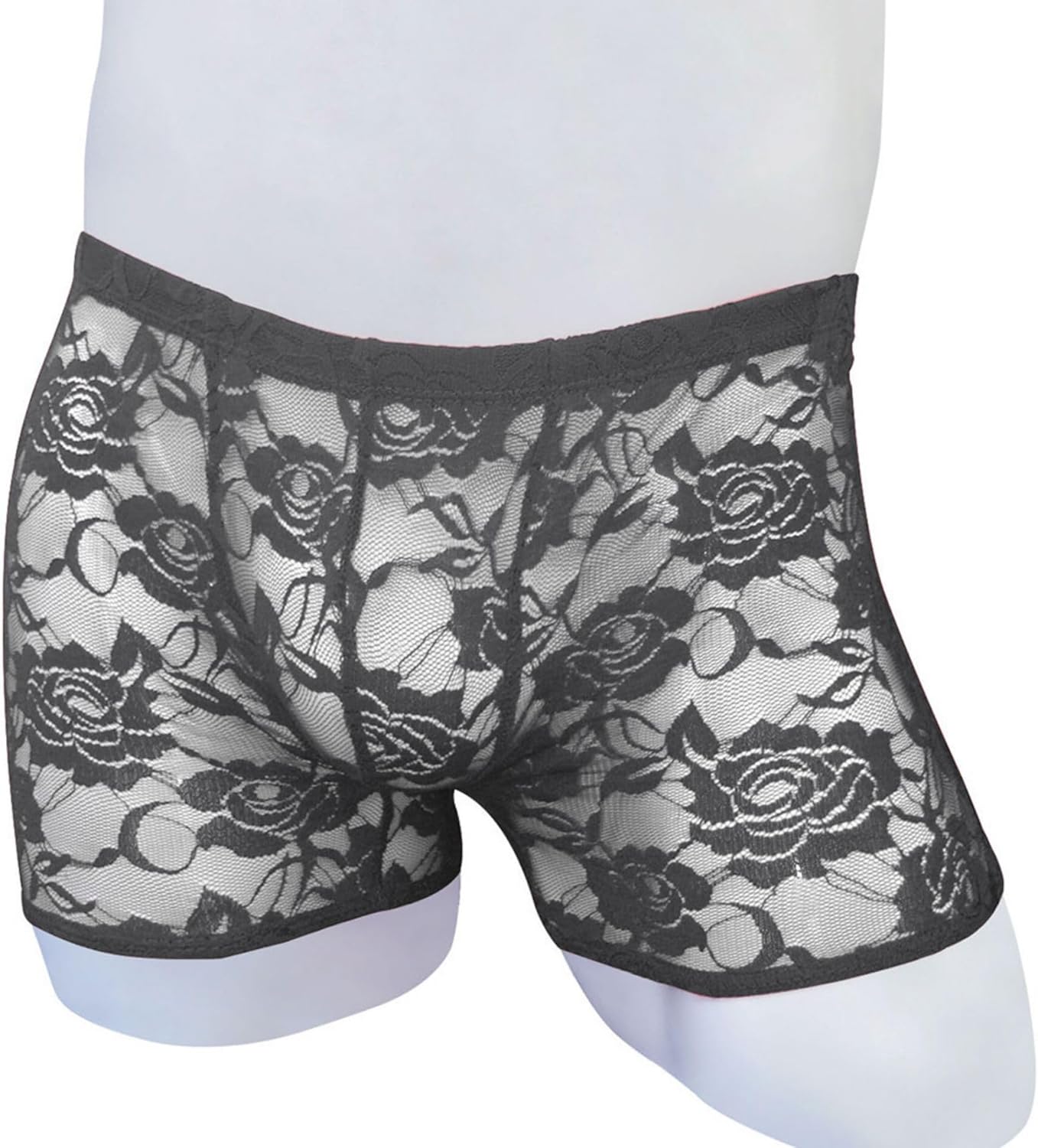 Men's Lace Boxers Underwear Seamless Lace Design with Low Waist Sexy and Comfortable Mens Under Panties - Image 2