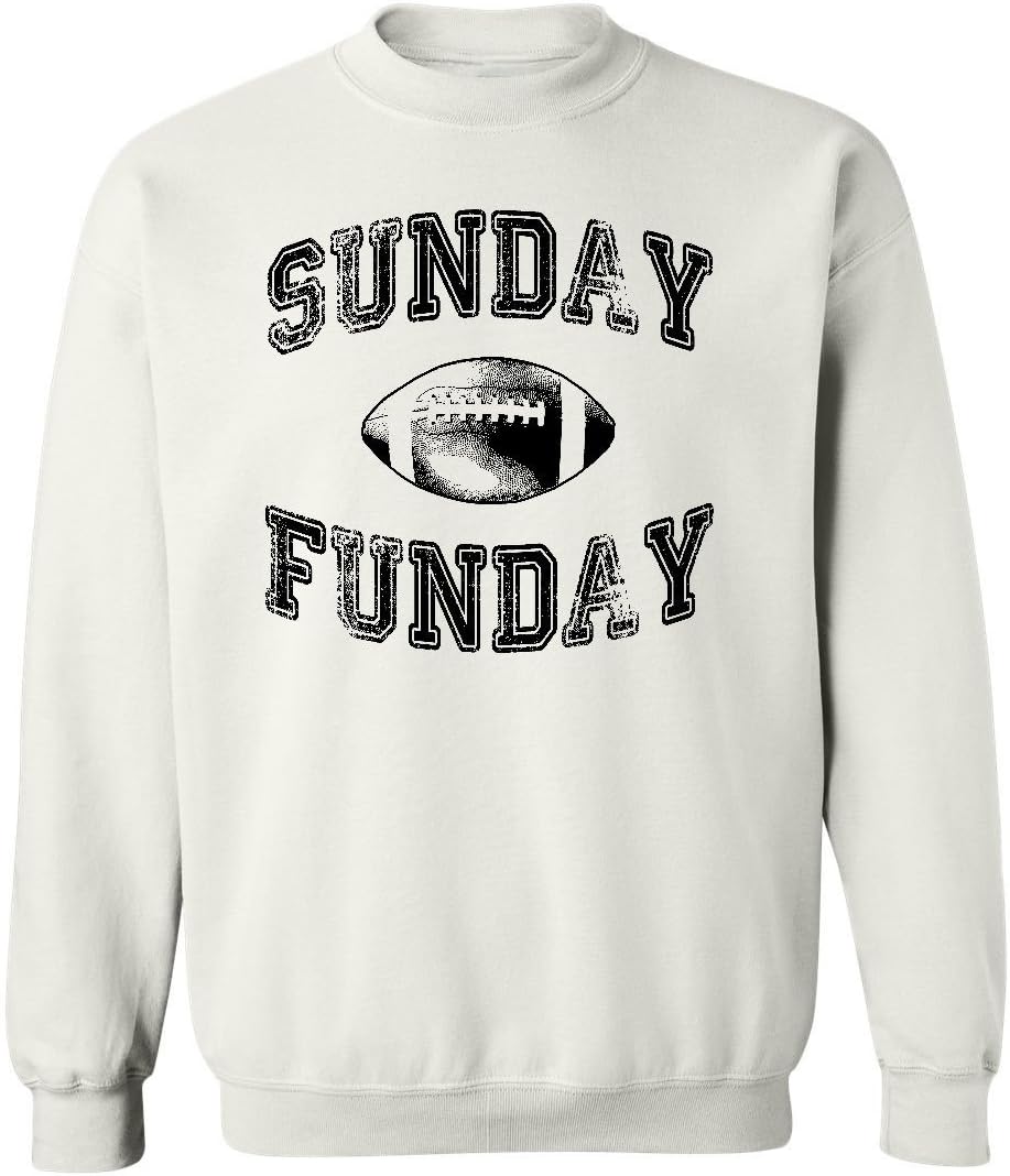 Promotion & Beyond Sunday Funday Funny Football Crewneck Sweatshirt