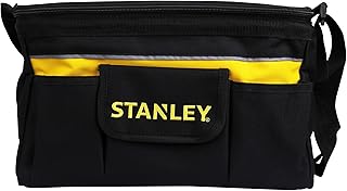 STANLEY Saco profundo para ferramentas com tampa plana, vários bolsos, poliéster 600x600 Denier, pega para ombro, fechos de correr gomados, dimensões 32 x 21 x 24 cm, STST1-73615