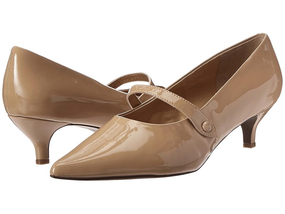 

Trotters Petra (Nude Patent Leather) Women's 1-2 inch heel Shoes