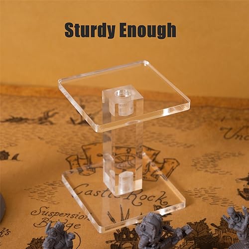 Miniatura 4 de Kalami Flying Miniatures - Elevador de combate para DND con base de 2 pulgadas, 2 juegos de elevador de volante único 3D para juegos de rol de mesa