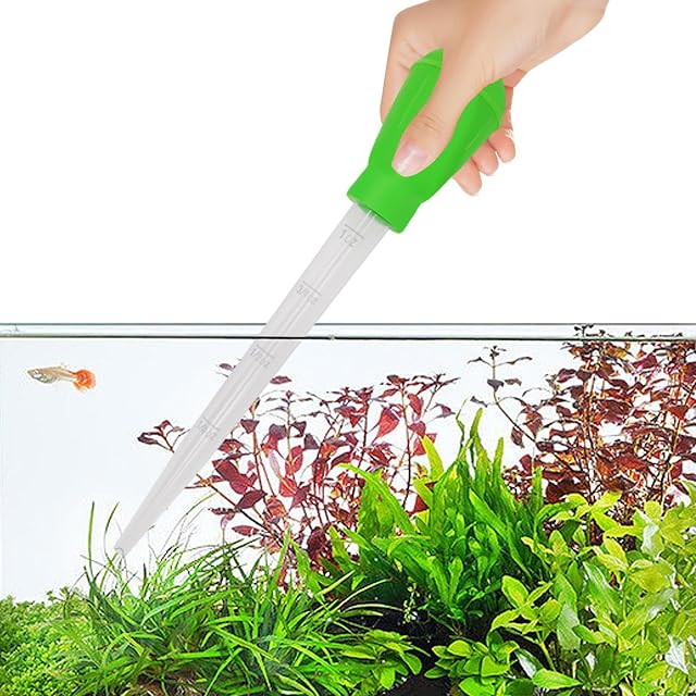 Foto 4 de 7 de Cuentagotas de 30 ml, pipeta de acuario de agua de PVC, cuentagotas desmontable para cambiar el agua
