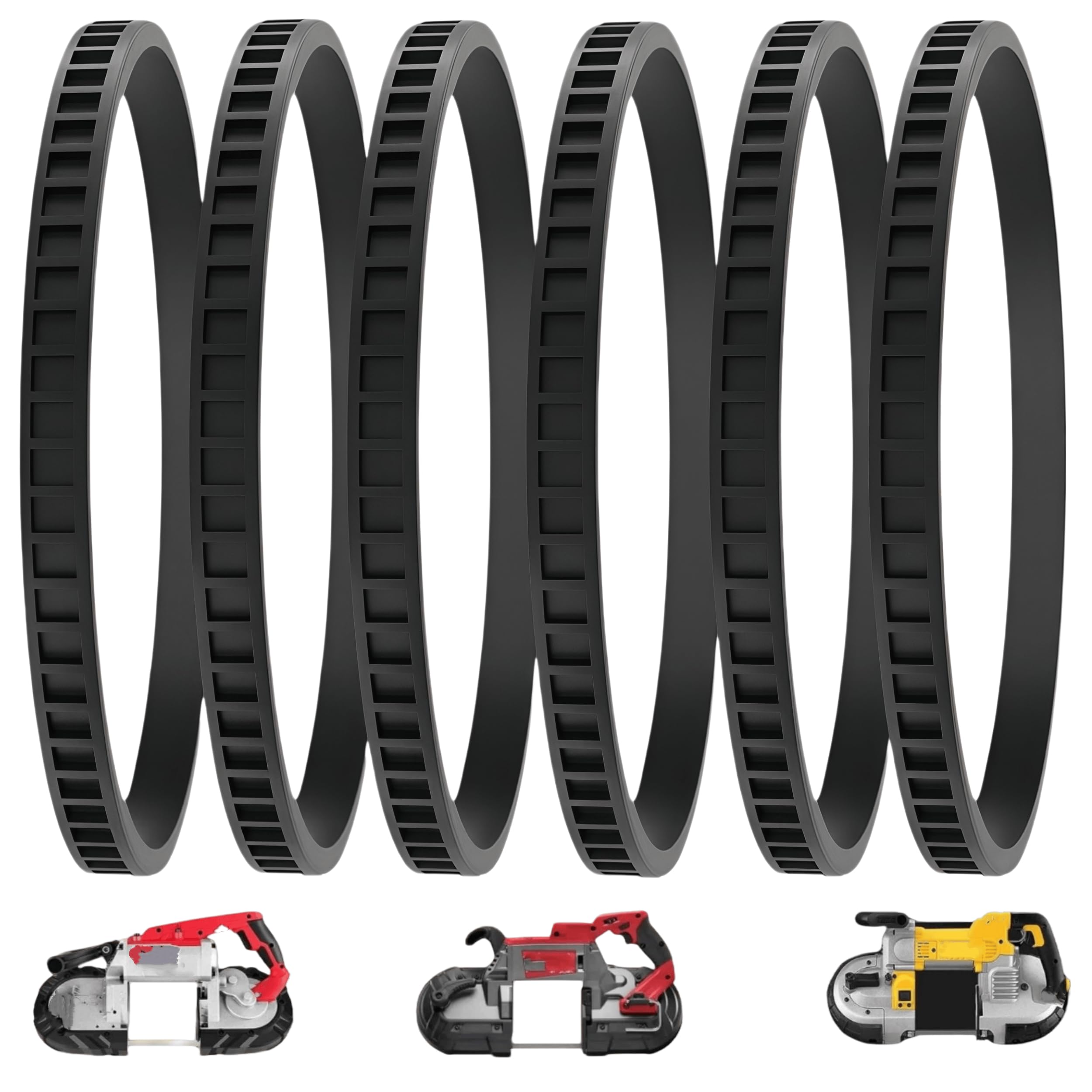 Band Saw Pulley Tires - 6 Pack Replacement -1