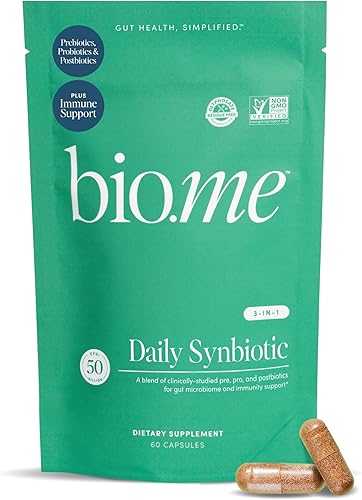 Synbiotic - Prebióticos y probióticos 3 en 1 para la salud digestiva y el apoyo inmunológico, probióticos y prebióticos para hombres y mujeres, sin
