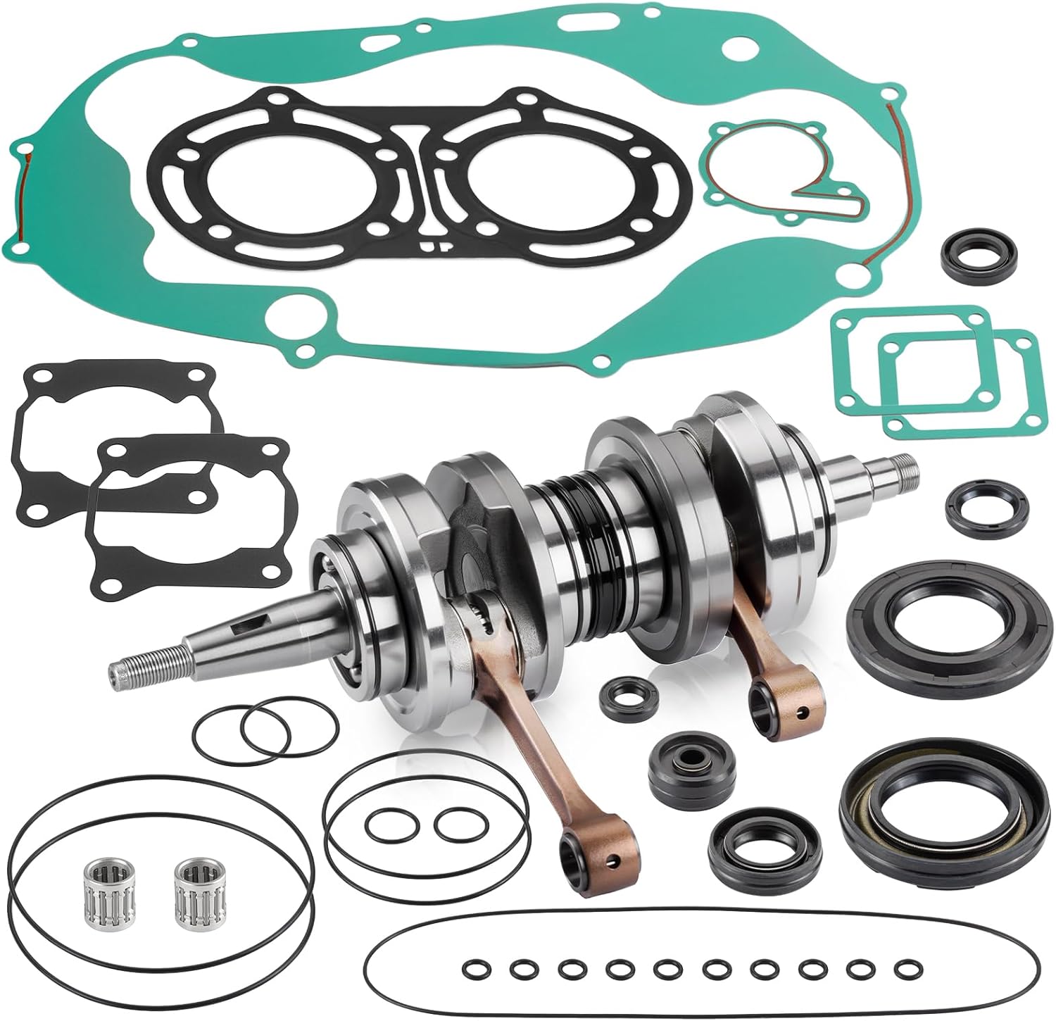 Heavy Duty Crankshaft & Complete Engine Gasket Seal Kit For Yamaha Banshee 350 YFZ350 1986-2006 29L-11400-30-00
