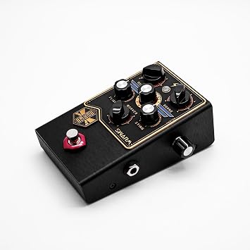 Beetronics Swarm Fuzz Harmonizer Pedal - Analog Fuzz Guitar Effect Pedal with 9 Sub-Harmony Intervals - Reactive Modulation Controls
