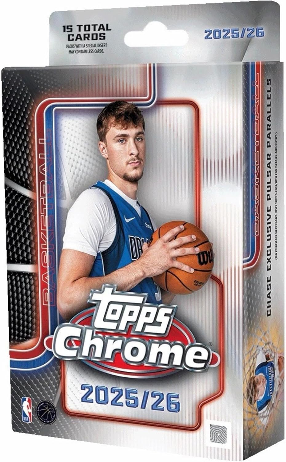 2025-26 TOPPS CHROME HANGER BOX (15 Cards) Basketball Brand New Presale 12/18