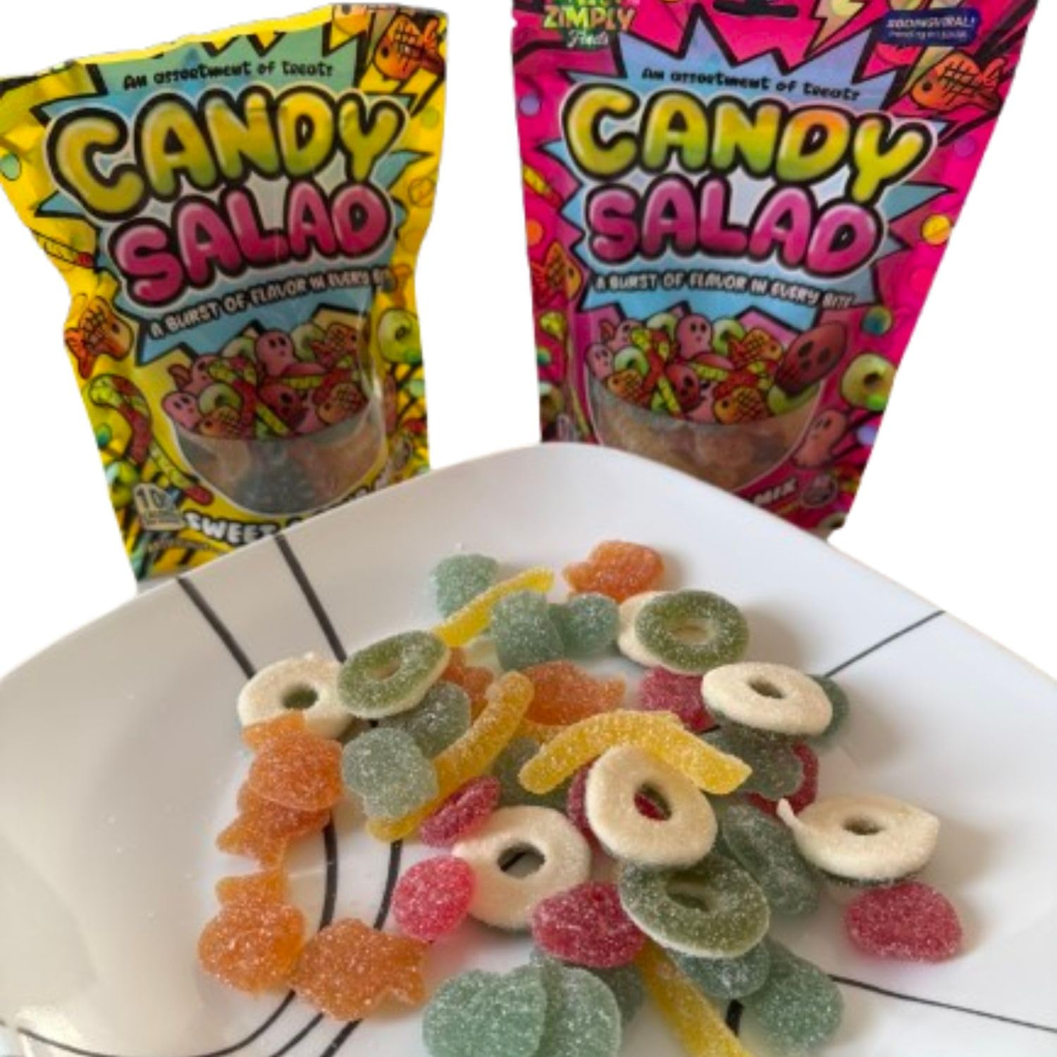Amazon.com : Zimply Foods Sweet and Sour Gummy Mix Candy Variety