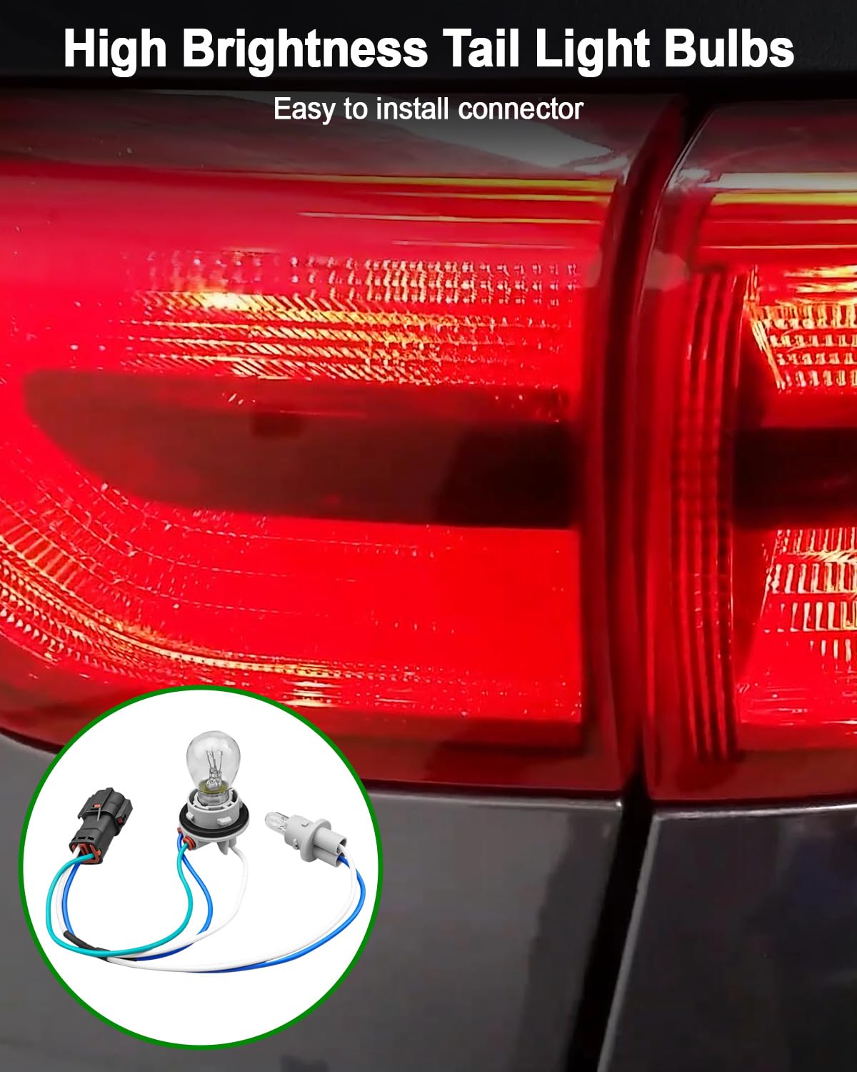 Rear Tail Light Lamp Socket and Wire Harness Fit for Kia Sportage 2017-2019