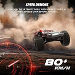 Hosim Mini 1:8 Sans pinceau RC Voitures pour adultes, VEXARO MAX 80KPH Camions Rc à grande vitesse rapide, 4WD Télécommande Voiture Tout Terrain RC Truggy Waterproof Off Road Hobby Grand Monster Truck avec 3S pile