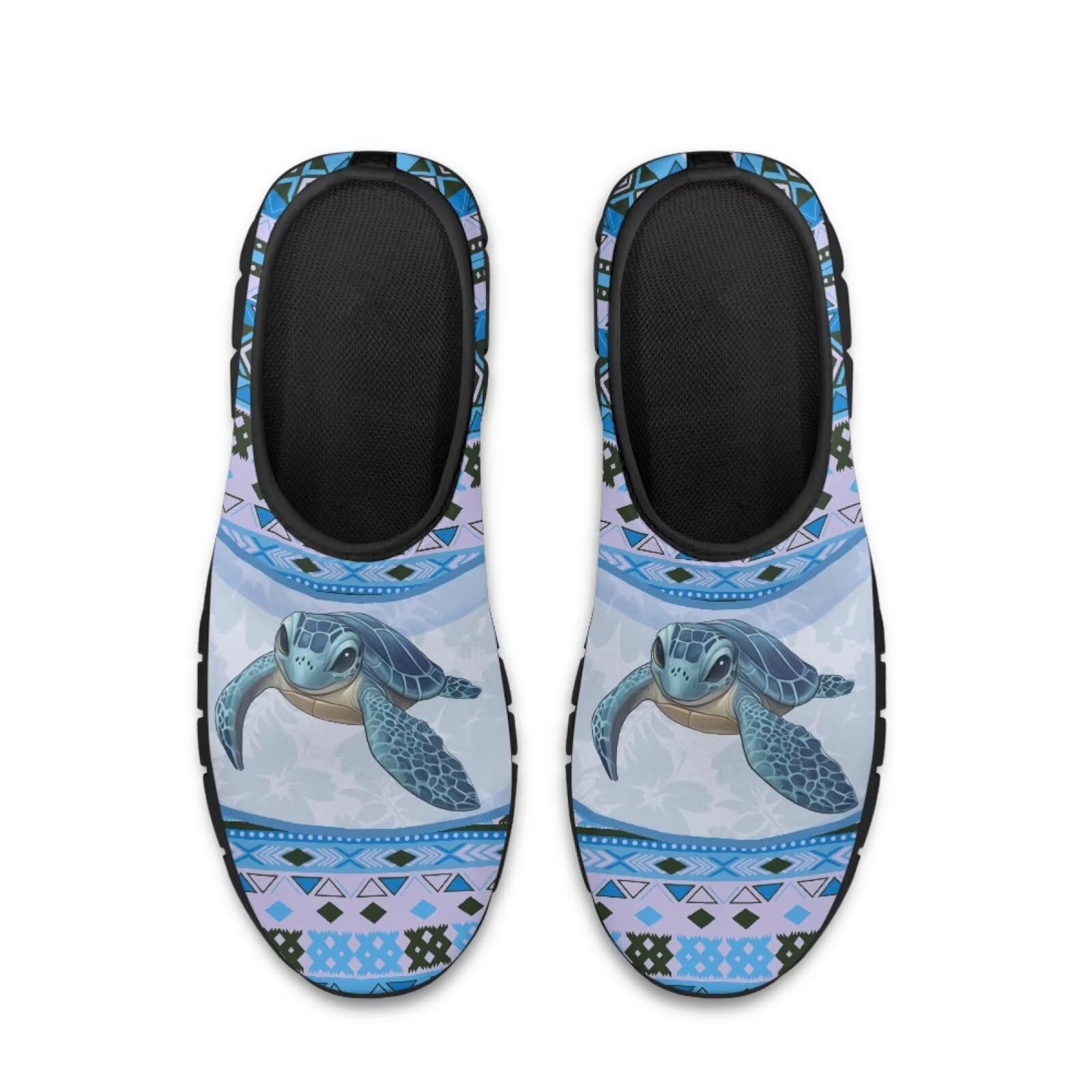 xixirimido Aztec Walking Shoes for Women Casual Slip On Non Skid Flat Sneakers Fashion Breathable Tennis Work Footwear