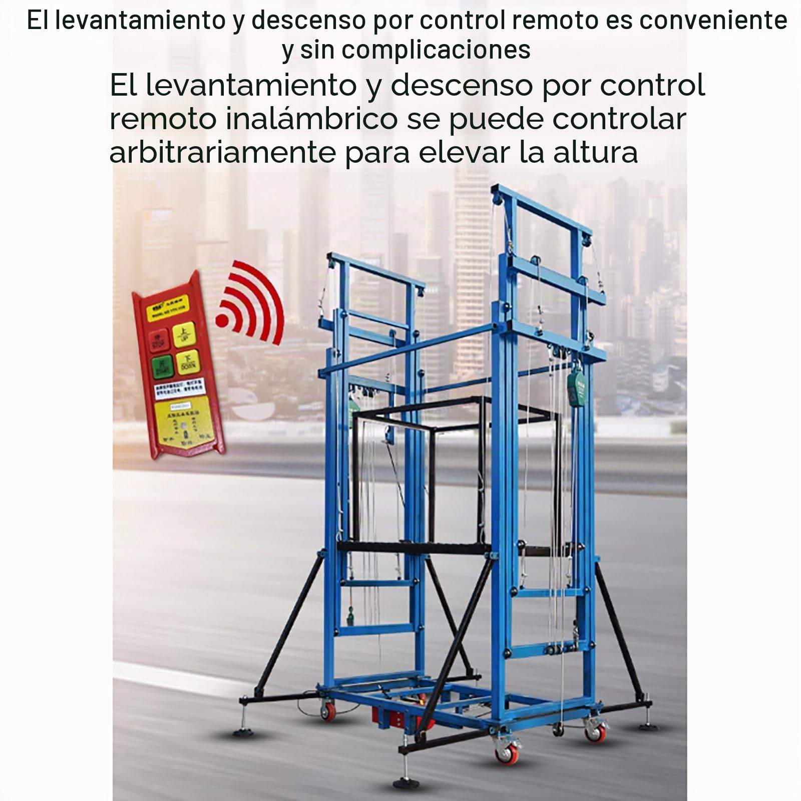 Plataforma de andamio eléctrica - Plataforma elevadora móvil plegable con altura ajustable para construcción y mantenimiento
