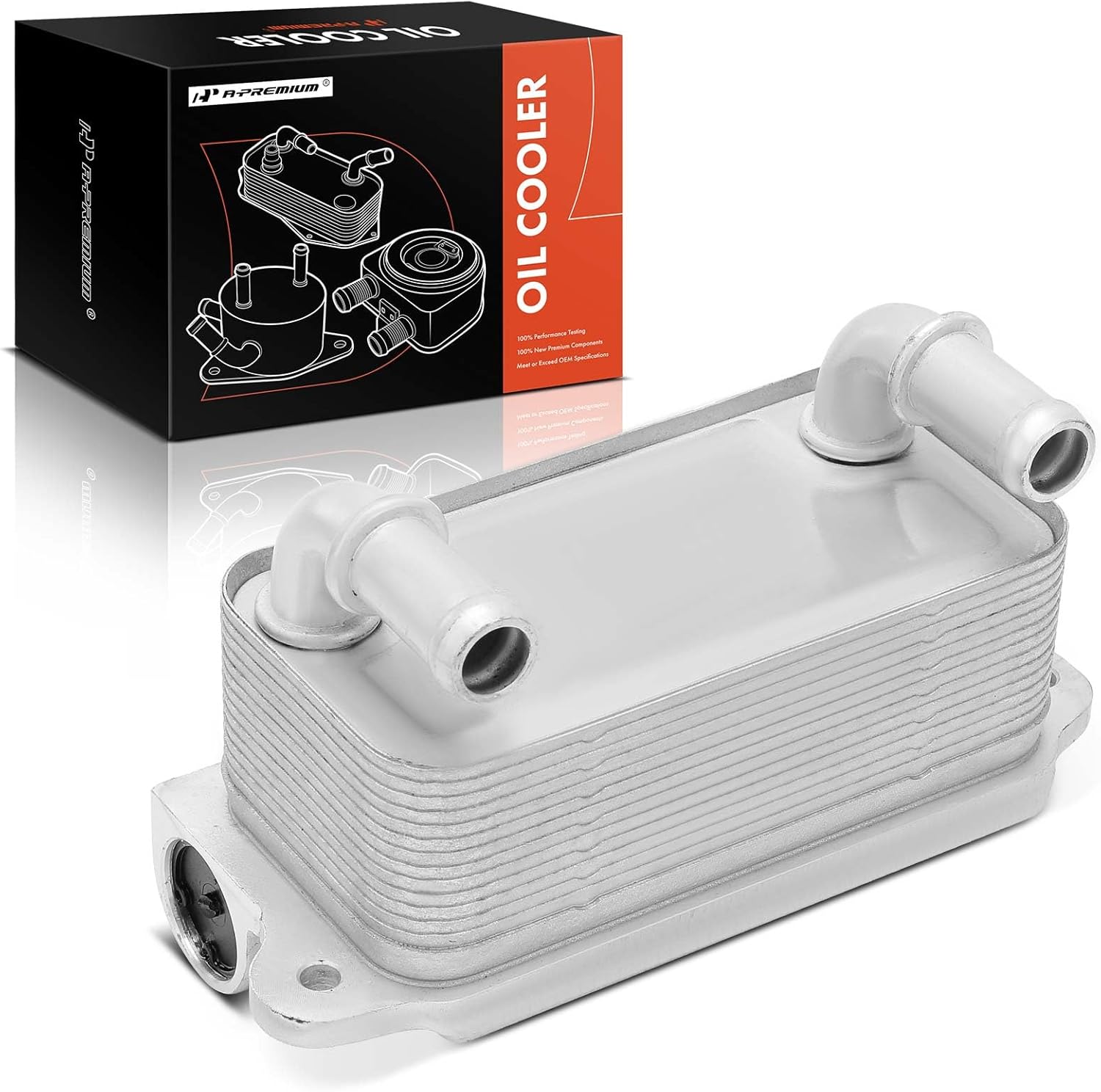 A-Premium Transmission Oil Cooler Compatible with Land Rover Range Rover Evoque 2012-2017, Discovery Sport 2015-2017, 2.0L