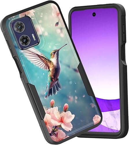 CICPLKSE Funda protectora para Moto G Power 5GMoto G 5G 2023, híbrida de doble capa resistente a prueba de golpes, policarbonato duro, silicona