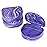 Practicon Marble Retainer Cases, Orthodontic Aligner Case, Mouth Guard Holder (3 Pack) (Purple)