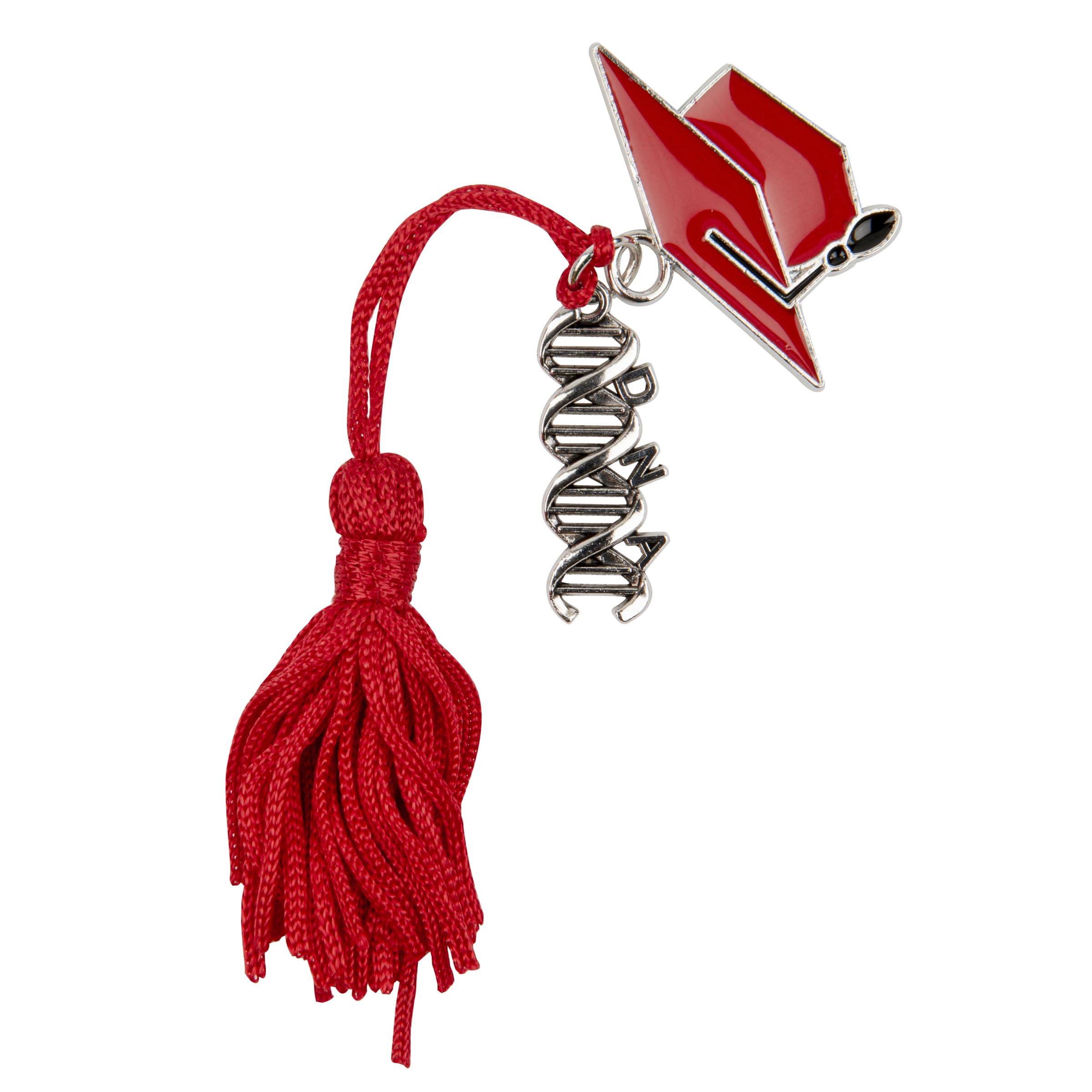Doni Bomboniere Laurea 48PZ Portachiavi con Dna Nappina Confettata Pensierini Aprifesta Gadget Biologia Medicina E Tocco Rosso Segnaposto Idee Regalo Complete Originali Economiche
