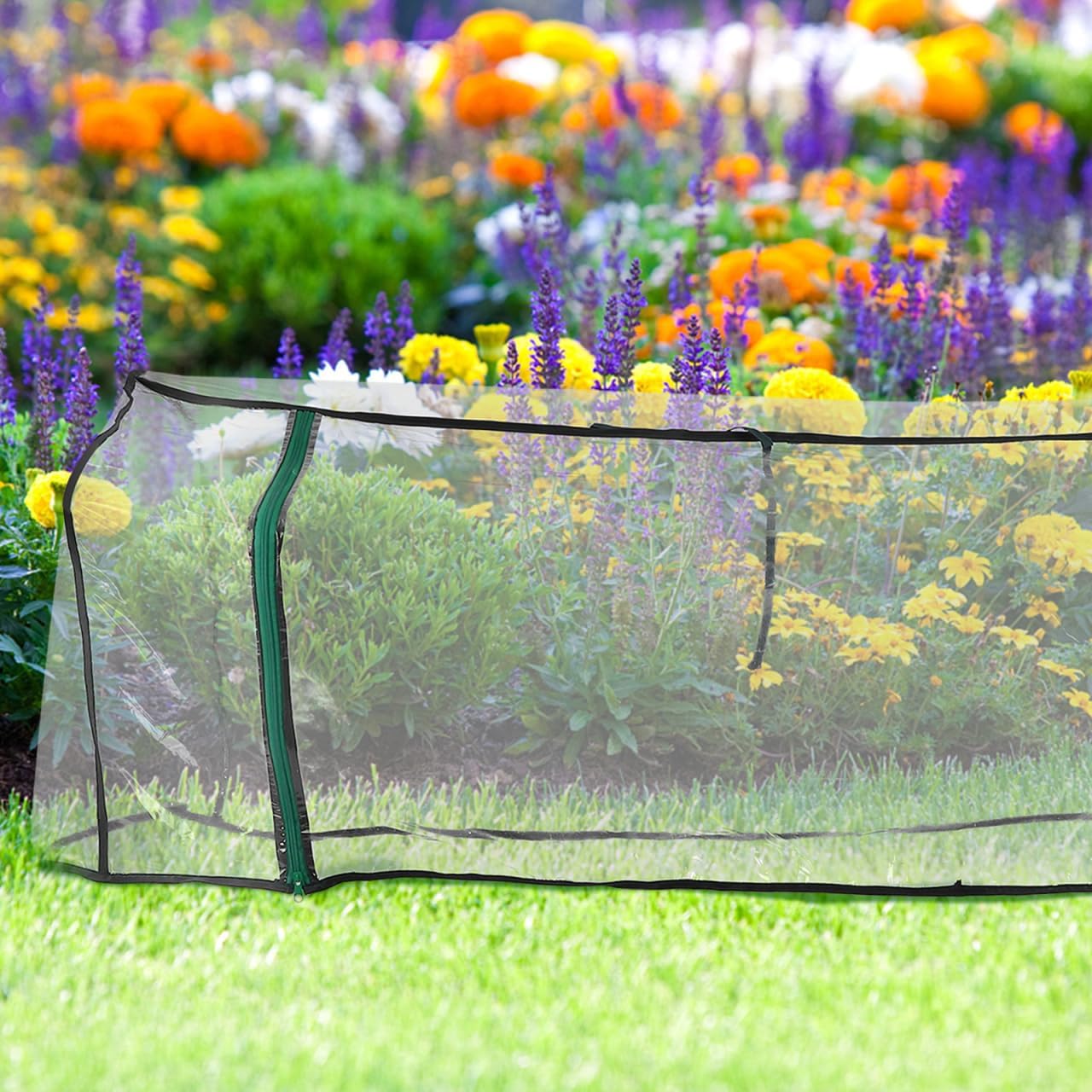POPETPOP Transparent Greenhouse Cover Easy to Use Garden Protection Tent for Raised Garden Bed Heavy Duty Plant Cover Reliable Frost Weather Protection for Thriving Plants