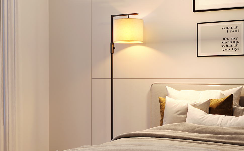 Lampada Da Terra SUNMORY Con Ripiano: 3 Colori Luce, Lampadina LED Inclusa. Design In Legno E Metallo, Perfetta Per Soggiorno O Camera! - Foto 3