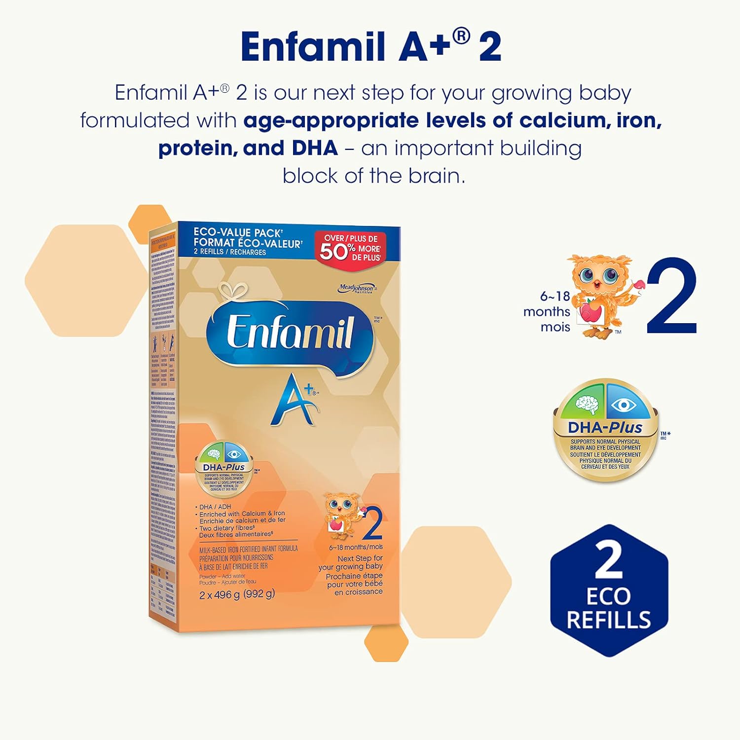 Enfamil A 2 Infant Formula Powder Refill 992g Amazon Ca Grocery Gourmet Food