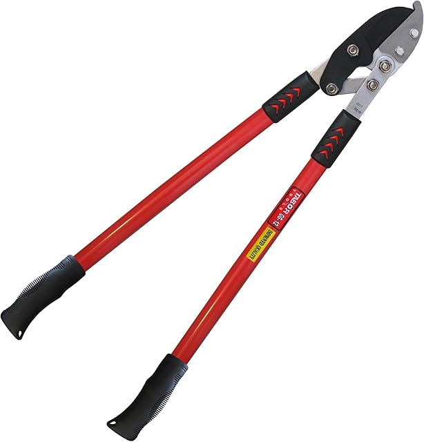 TABOR TOOLS GG12E Professional Anvil Lopper, Chops Thick Branches With Ease, Tree Trimmer with  5cm Cutting Capacity, Lopping Shears with Extra Leverage Handles (GG12E Compound Action Anvil)