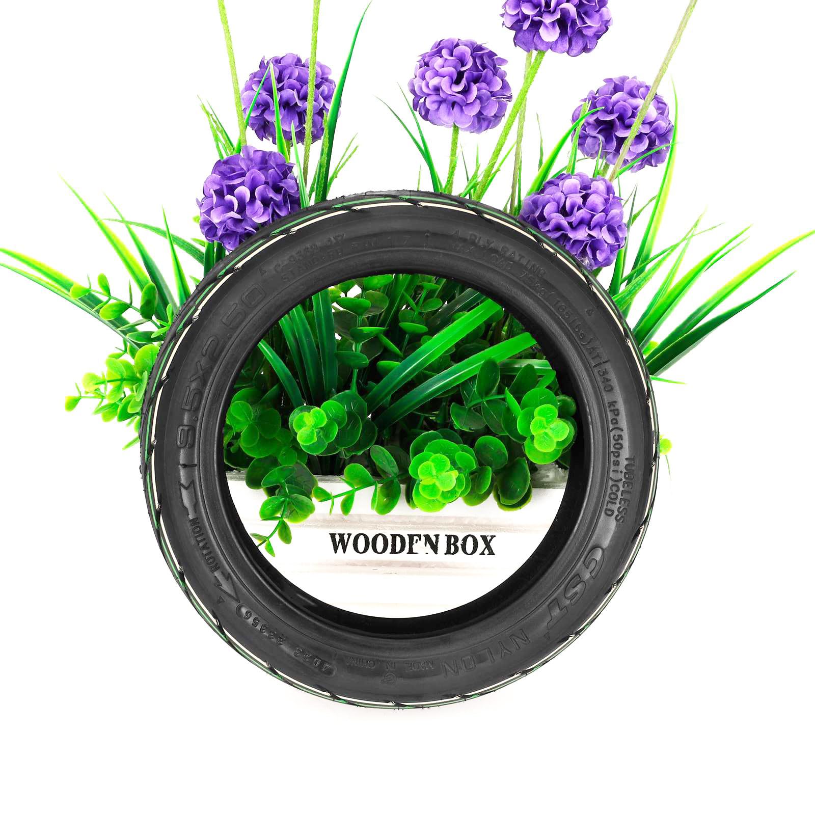 Pneumatici autoparanti da 9,5 x 2,50 pollici per NIU KQi3 Sports/Pro/Max, pneumatici senza camera da 9,5 pollici, auto-parazione, ruote di scorta con valvola (2 pezzi)