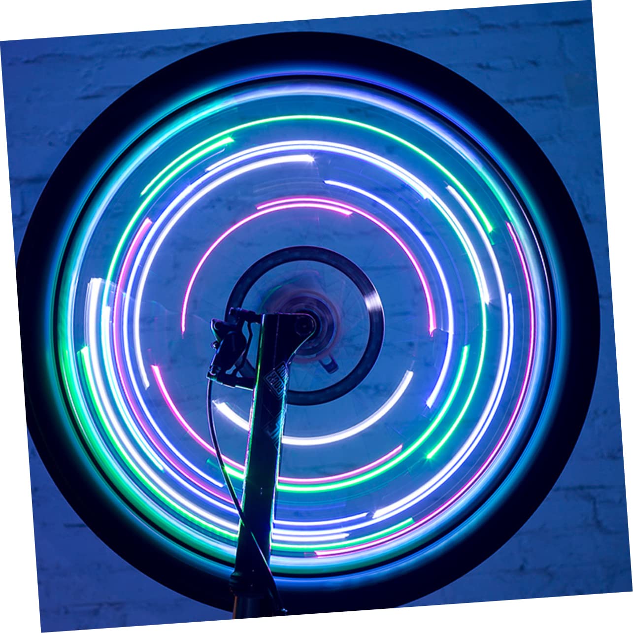 SUPVOX Luci dei Raggi della Ruota della Bicicletta Carica USB Bike Light luci per sedie a rotelle Rimorchio Auto fanalino Posteriore Bici LED Luce Decorativa Lampada a Ruota plastica