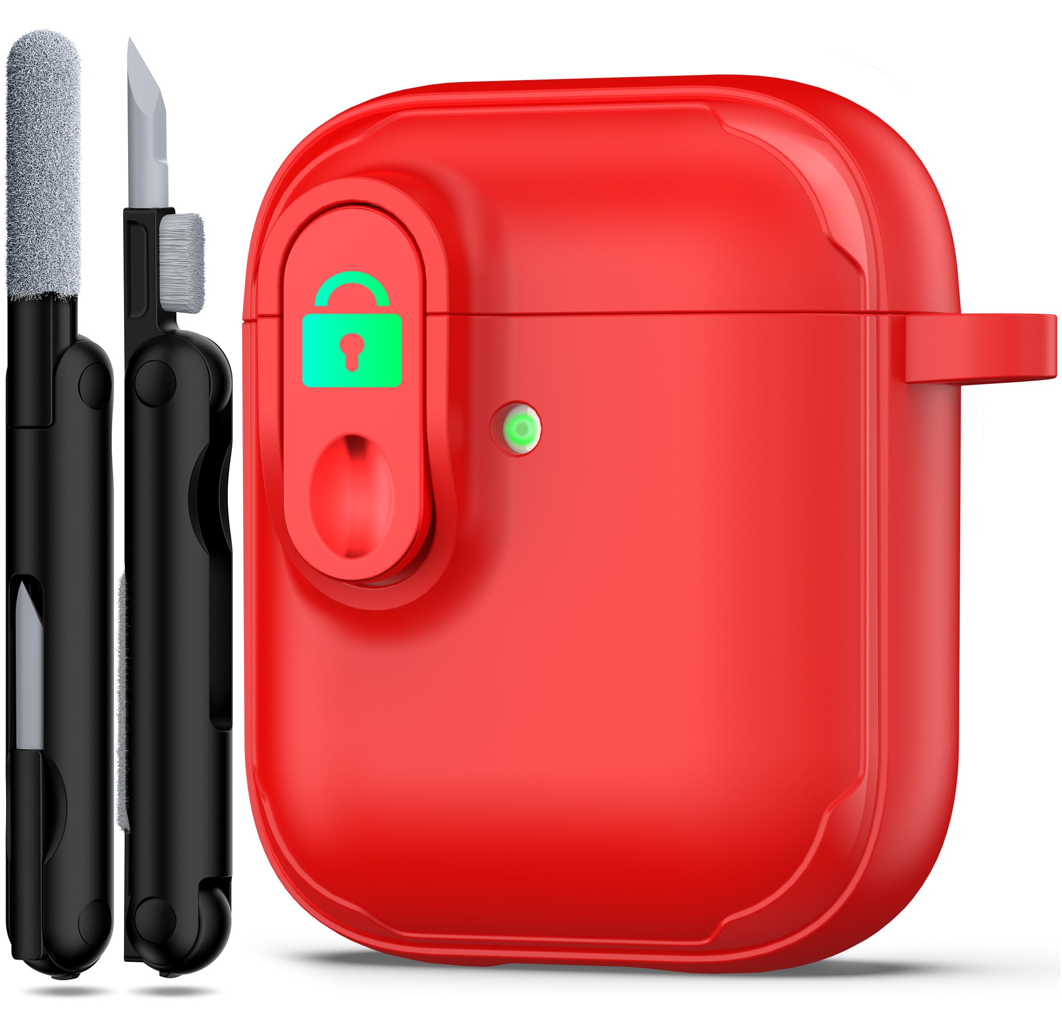 RFUNGUANGO Compatible with Airpods 2nd /1st Case,Automatic Pop-up with Safety Lock Clip, Full Body Shockproof Hard Case with Keychain Compatible with AirPods case,starry sky — view 16
