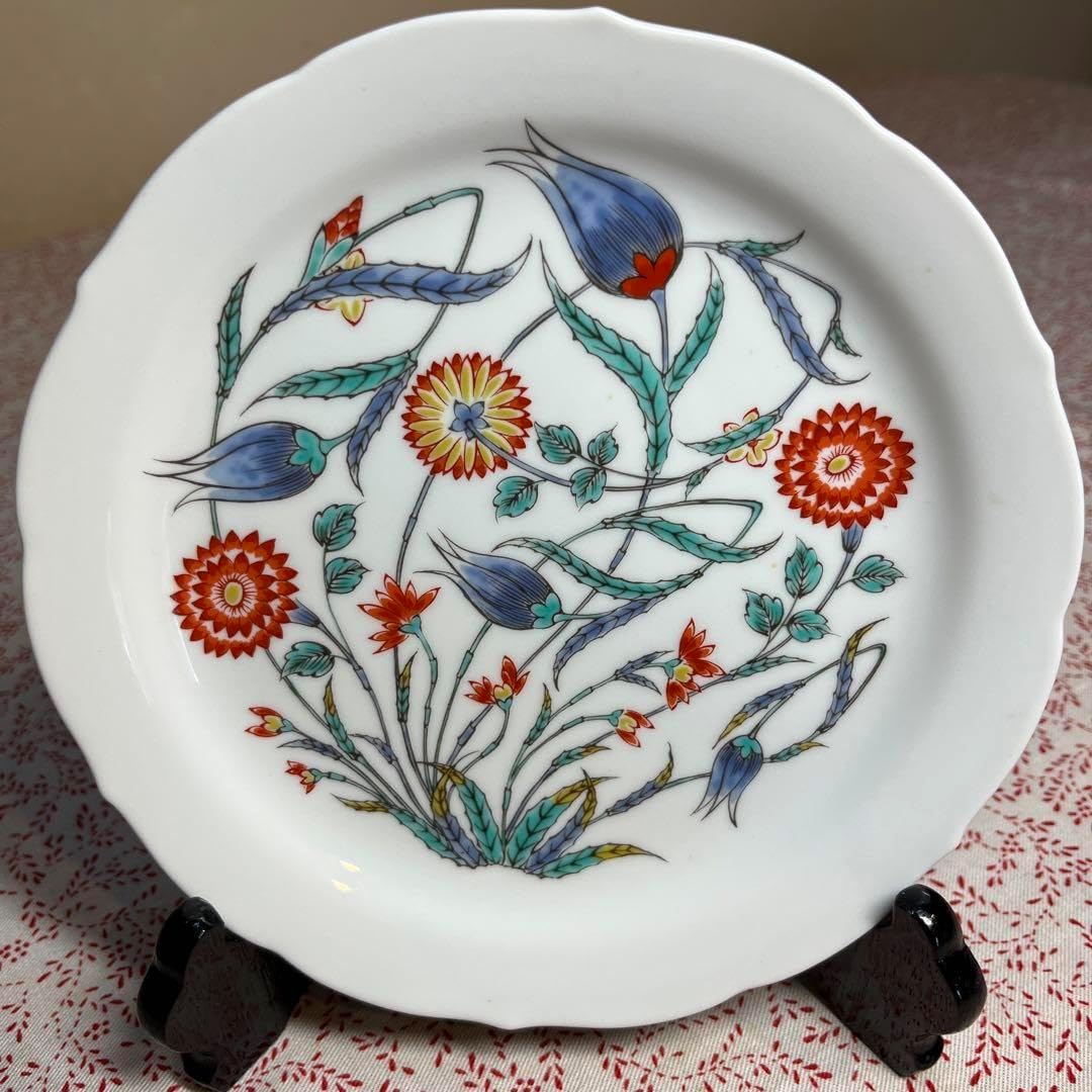 古琳庵 「色絵絵違い取皿4枚」 青磁 皿 中国陶器 中国美術 古琳庵 「色絵絵違い取皿4枚」 青磁 皿 中国陶器 中国美術