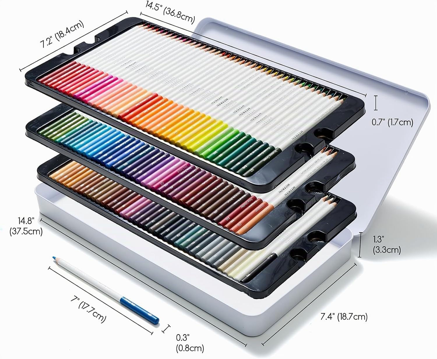 MEEDEN Lot de 120 Crayons de Couleur pour Artistes Adultes