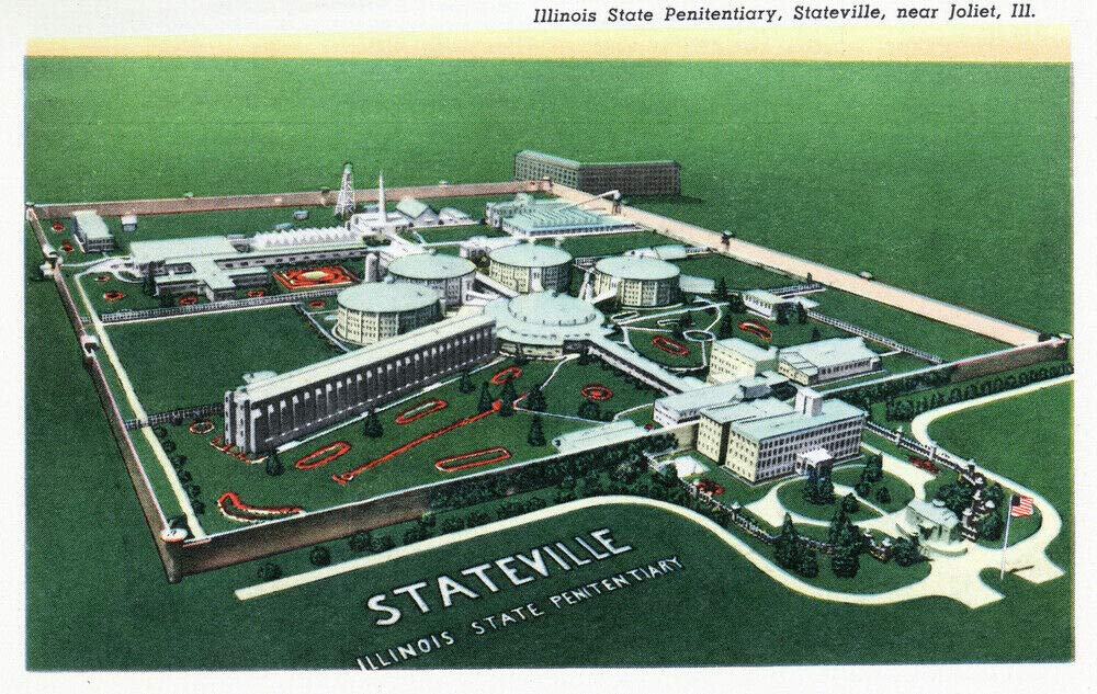 Bioprocess Stateville Il Il State Penitentiary Near Joliet Funny Metal Sign Poster 8X12 Inches