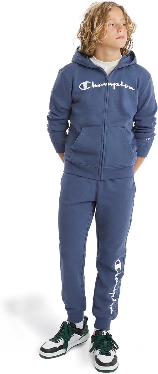 Champion Boys' 3-piece Outfit T-shirt Hoodie and Jogger Sweatpant Set