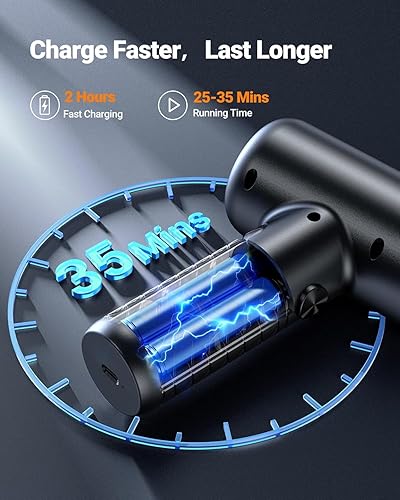 Miniatura 6 de SEALIGHT Aspiradora portátil inalámbrica para automóvil, 25000 PA, mini aspiradora y plumero de aire, aspiradora de mano 4 en 1 con accesorios para