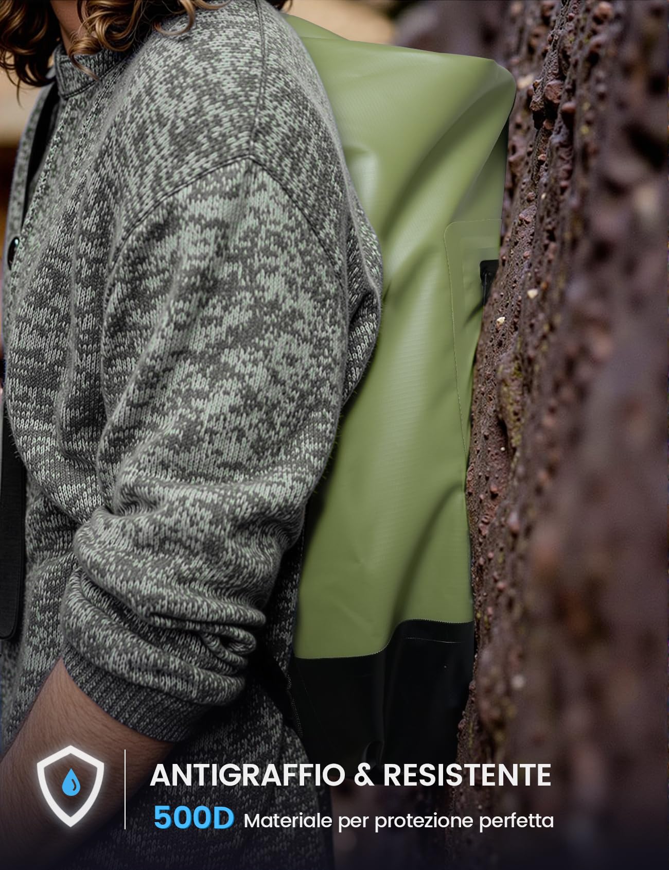 Lamicall Borsa Impermeabile 5L/10L/20L/30L/40L - [Include IPX8 Impermeabile Custodia per Cellulare] Robusta & Antigraffio, Sacca Stagna con Tracolle Regolabili, Dry Bag per Spiaggia/Pesca/Kayak