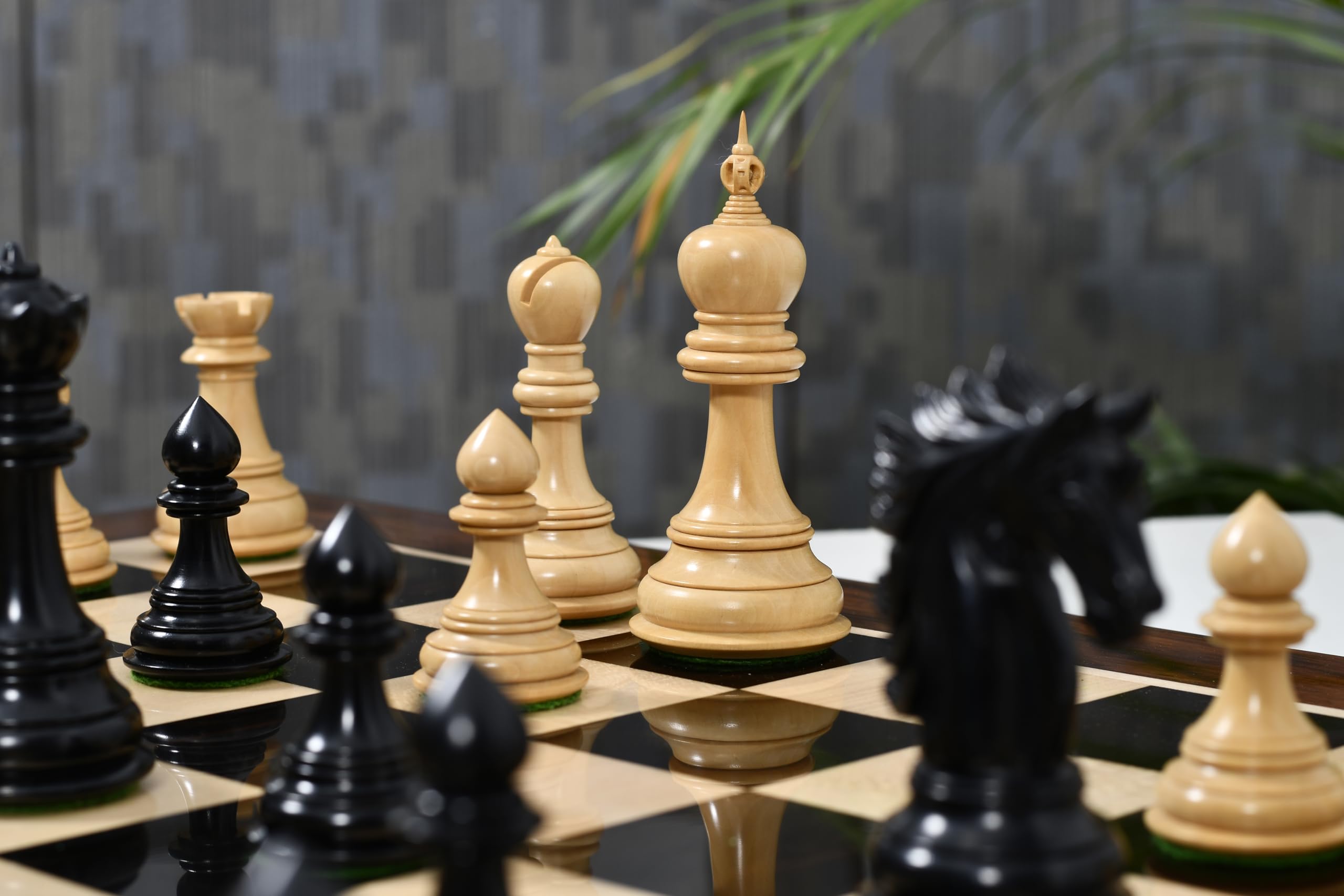 Buy The Sher-E-Punjab Series Chess Pieces in Ebony Wood/Box Wood