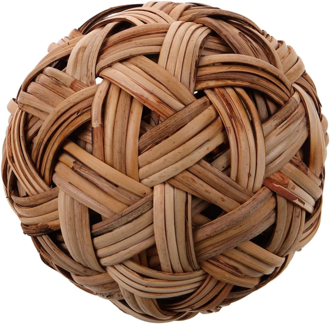 Cabilock Woven Ball Decor Rustic Decorative Sphere for Home Outdoor Use Unique Tabletop Adornment with Artisanal Craftsmanship for Room Decoration Photography