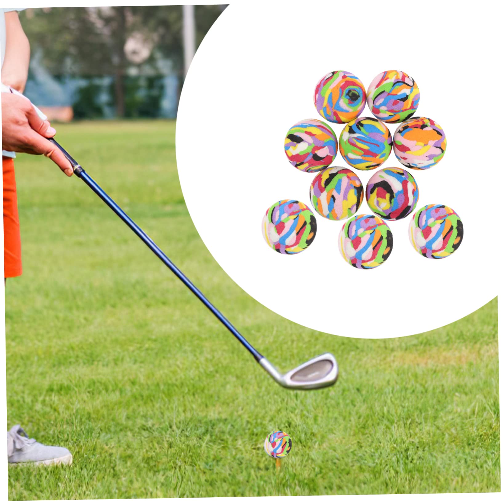ifundom Übe Ballschwing Gebrauchte Golfbälle Üben Flugtrainingsbälle Ausbildung Tragenresistente Golfen Schaumstoff-golfbälle Eva