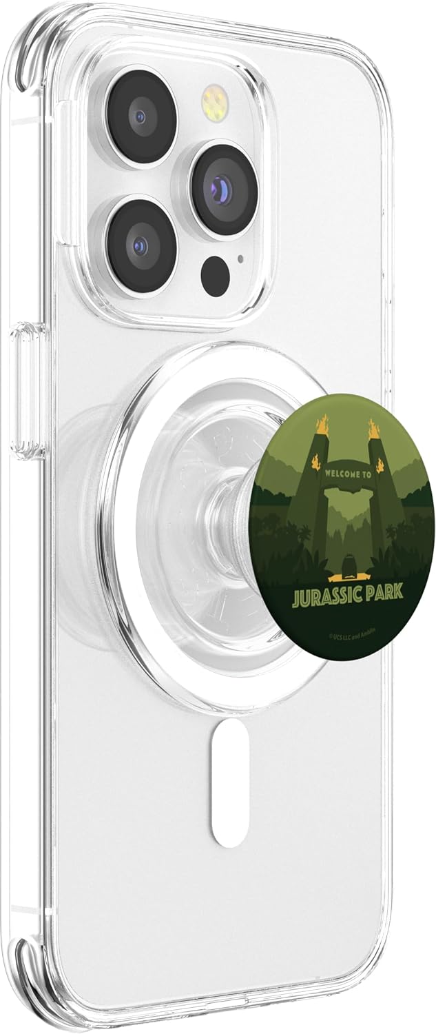 Jurassic Park Green Entrance PopSockets PopGrip for MagSafe