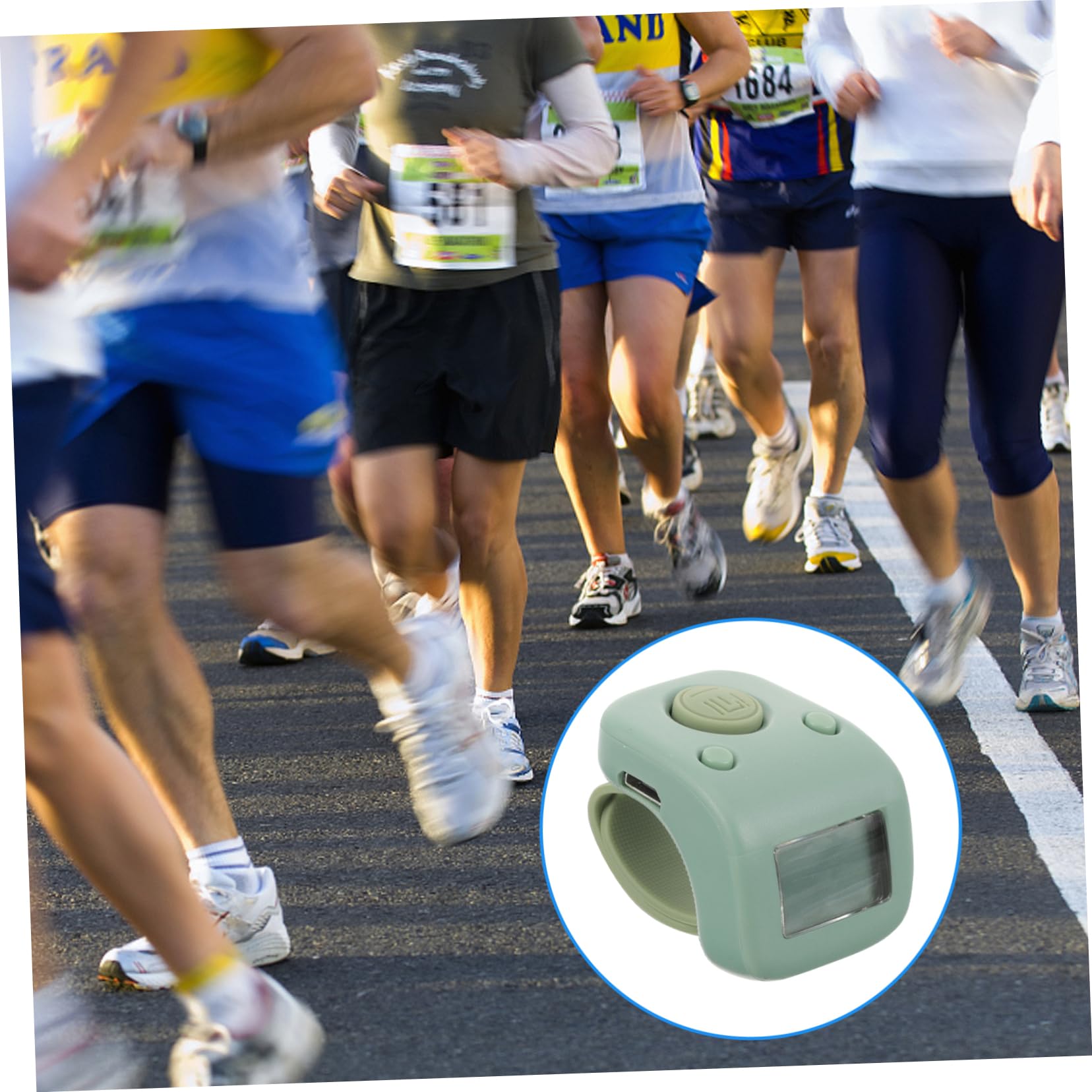 Toyvian Rechargeable Digital Finger Counter Lap Counter for Swimming Clicker Handheld Electronic Silicone Small Manual Toy Educational